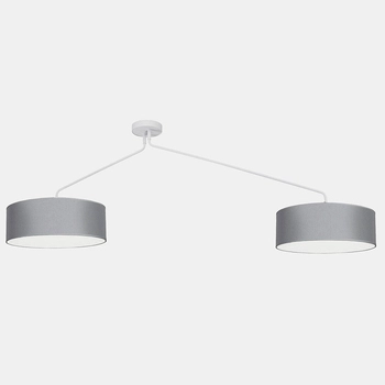 Nowoczesna LAMPA sufitowa FALCON 7948 Nowodvorski abażurowa plafoniera szara biała
