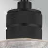 Wisząca szklana lampa Hampstead przydymiona czarna industrialna 1xE27 1-p ELS-HAMPSTEAD-P-BLK