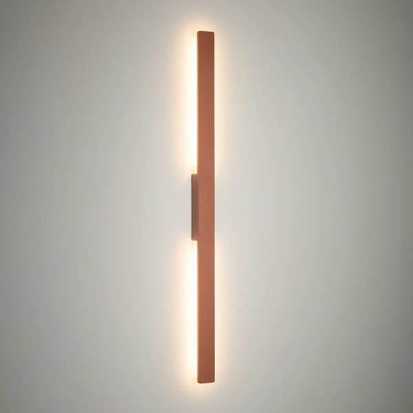 Metalowa lampa ścienna do ogrodu DEMI 11557 LED 18W 3000K IP54 terakota
