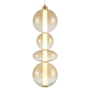 Salonowa lampa wisząca DAPHNE ML0346 LED 36W 3000K bursztynowa złota