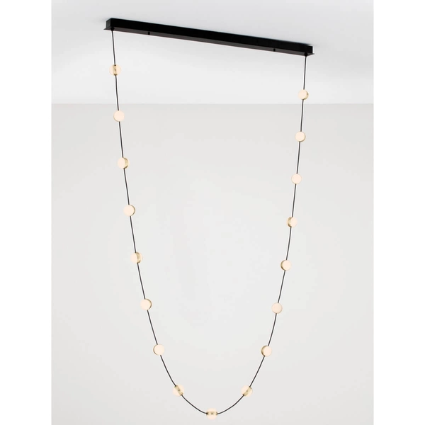 Lampa zwisająca nad stół CUTERVO LE44604 LED 54W 3000K bubbles czarna złota biała