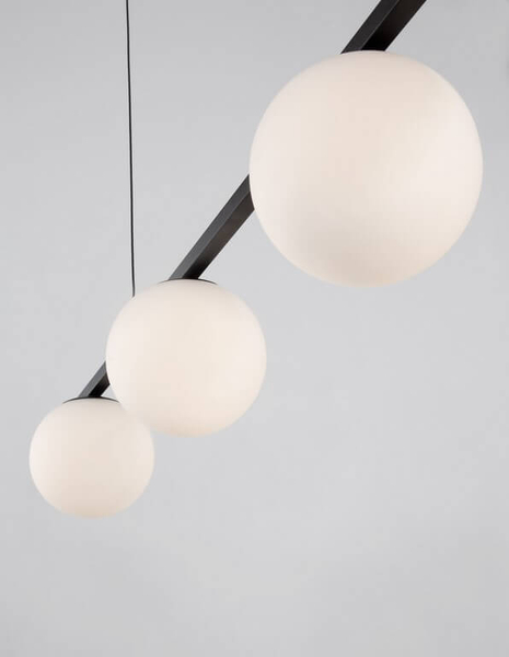 Nowoczesna lampa wisząca Ubeda LED 26W 3200K do pokoju czarna biała