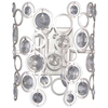 Kinkiet LAMPA ścienna NARDO WL-33064-2-CH.S Italux glamour OPRAWA metalowa z kryształkami crystal srebrna szampańska