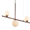 Wisząca lampa do sypialni MODERNO DN1506 burgundowa 4xG9 balls