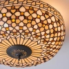 Lampa sufitowa tiffany Mille Feux 64276 dekoracyjna szklana brązowa beżowa