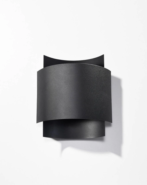 LAMPA ścienna SL.0858 metalowa OPRAWA kinkiet czarny