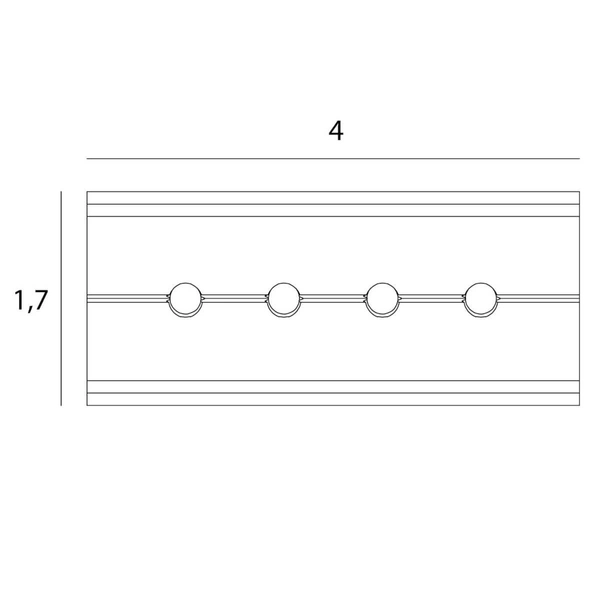 Łączenie mechaniczne szyn podtynkowych MAX NA0013 system magnetyczny czarny