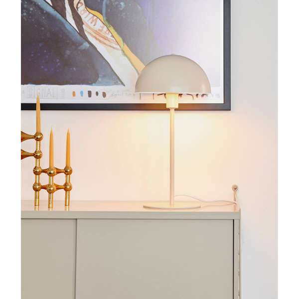 Stojąca lampka nocna Ellen 48555009 grzybek beżowy