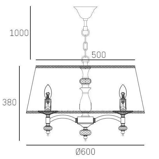 Klasyczna LAMPA wisząca VERONA P05377NI-WH Cosmolight okrągły zwis z kryształkami nikiel