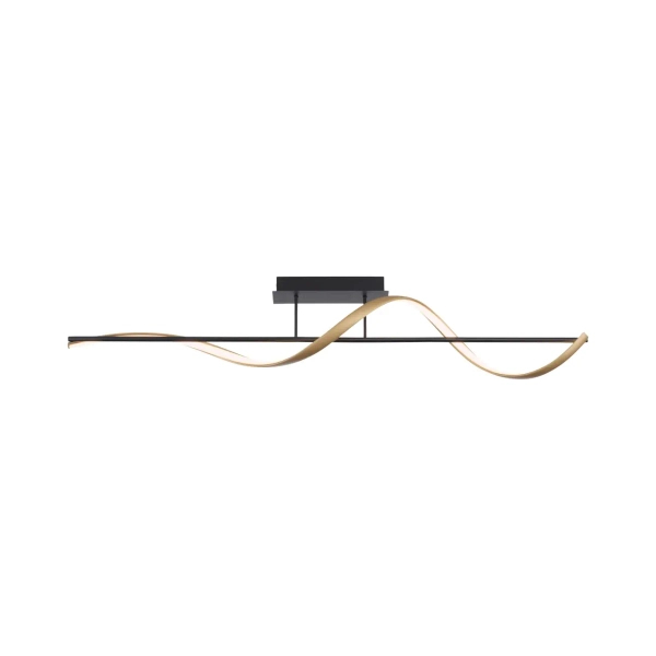 Sufitowa lampa Q-SWING mosiądz antracyt 6385-13 1xLED 24W CCT do salonu