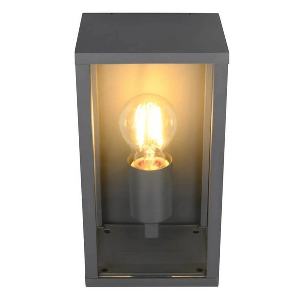 Elewacyjna lampa KORIEL DL142201869 lampion z czujnikiem ruchu antracyt