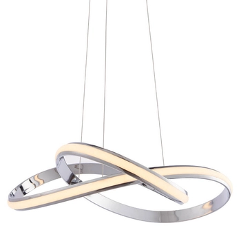 Wisząca lampa supeł Aria 76394 LED 40,5W 3000K chrom biały