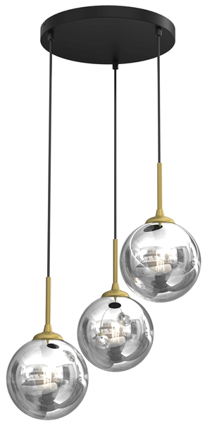 Wisząca lampa Reflex MLP8416 kaskada przydymiona złota
