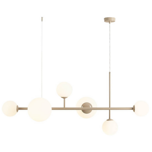 Lampa wisząca Dione 1092K17 do jadalni nad stół beżowa