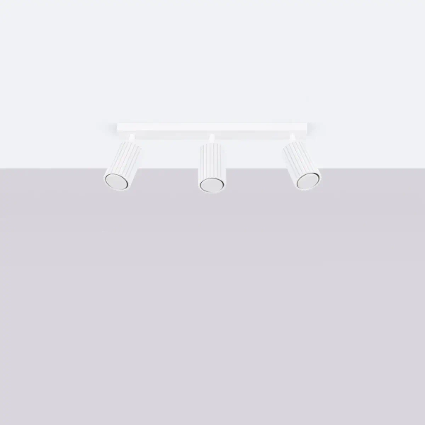 Potrójna lampa sufitowa KARBON SL.1543 regulowane tuby białe