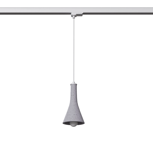 Trójobwodowa lampa wisząca do szyn tuba REA MYL.00148 szara biała
