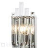 Kinkiet ścienny Eltham ELT0938-EH Dar Lighting kryształy rokoko srebrny