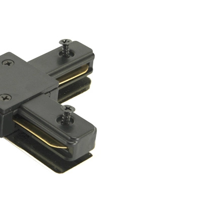 Czarny łącznik krzyżowy Connector X04035 do systemu szynowego