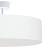 Przysufitowa lampa okrągła Violet 7958 materiałowy plafon biały