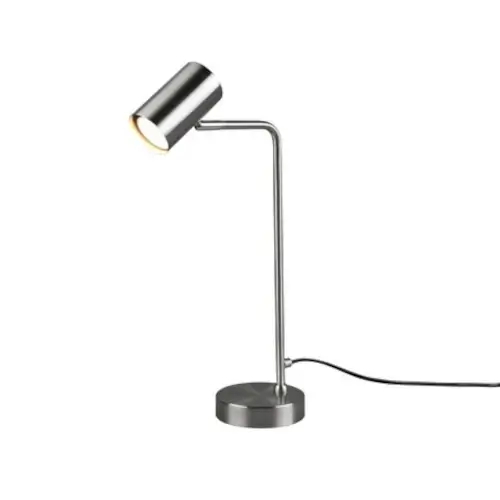 Metalowa lampa MARLEY 512400107 nikiel tuba z włącznikiem 1xGU10