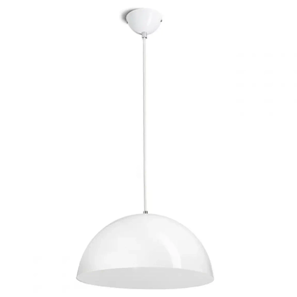 LAMPA wisząca MONROE R11707 Redlux metalowa OPRAWA zwis kopuła biała