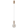Wisząca lampa kula Strela PND-34378-1S-HBR LED 5W 3000K złoty bursztynowy