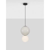 Okrągła lampa wisząca JORELIA LE45246 LED 7W 3000K nad stół biała szara