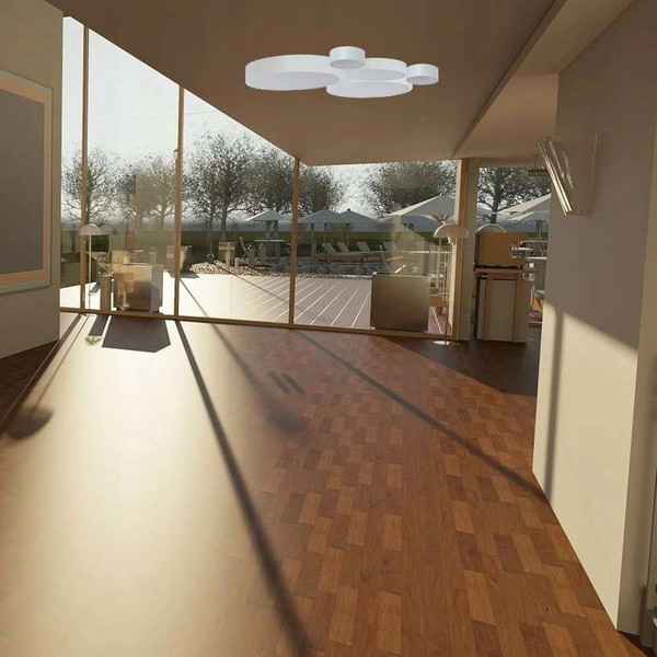 Plafon LAMPA sufitowa Cleo 137623689702 TEAM okrągła OPRAWA metalowa natynkowa biała