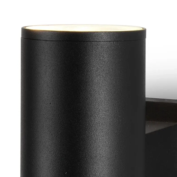 Metalowa lampa naścienna Bowery O574WL-01B IP54 czarna