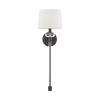Lampa ścienna Barbour QZ-BARBOUR1-HO Quoizel abażur brązowy kremowy