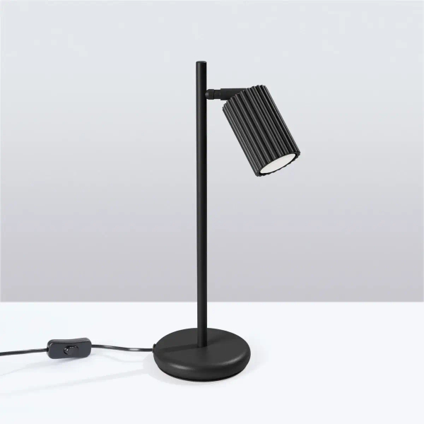 Biurkowa lampa z wtyczką KARBON SL.1586 regulowana tuba czarna