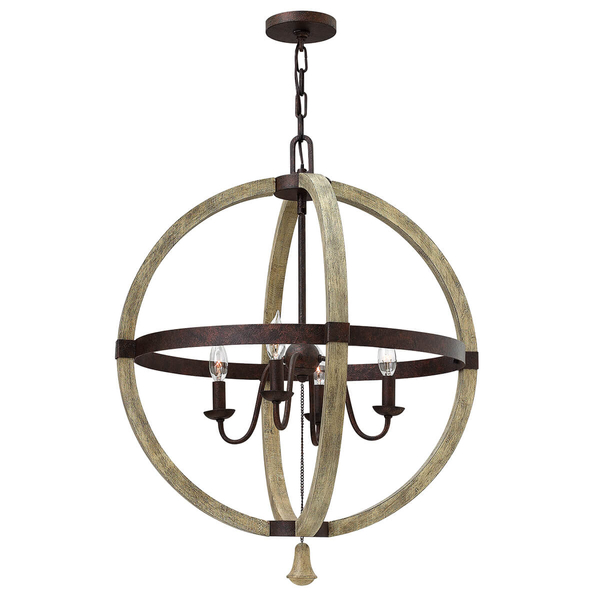 Klasyczna lampa wisząca Middlefield HK-MIDDLEFIELDP4 vintage rdzawa