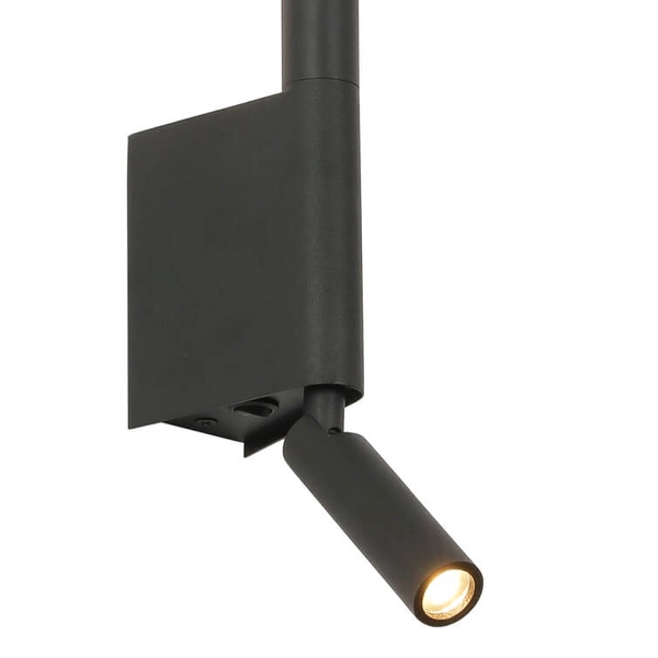 Regulowany kinkiet ścienny Explore MB81806-BK LED 8W 3000K metalowy czarny