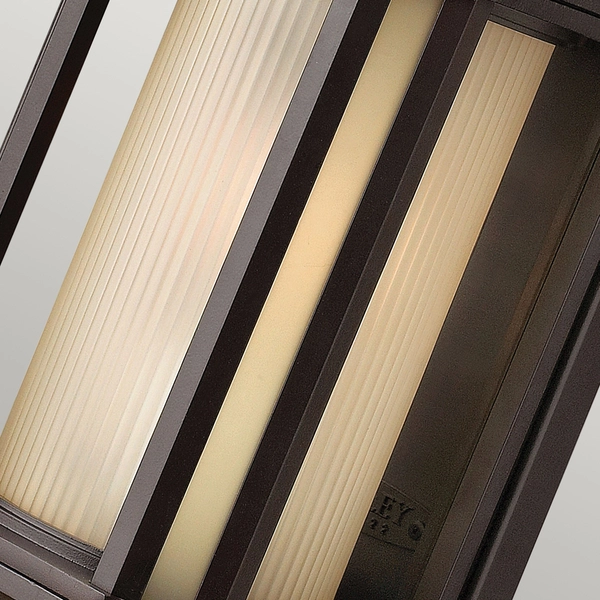 Szklany kinkiet zewnętrzny QN-CASTELLE-S-BZ brązowy