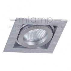 Podtynkowa LAMPA sufitowa Robo I Orlicki Design metalowa OPRAWA wpuszczana oczko kwadratowe aluminium