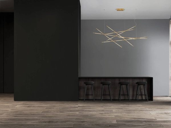 Regulowana lampa wisząca BELL LE42730 LED 109W 3000K linki do salonu złota