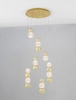 Jadalniana lampa wisząca Ponce bubbles LED 42W złota