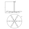 Modernistyczna LAMPA wisząca VENTURA MOD012CL-12G Maytoni metalowa OPRAWA zwis złoty