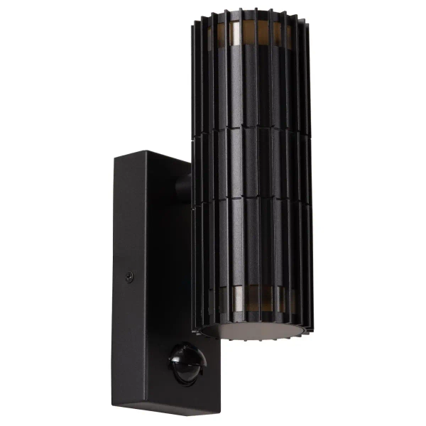 Ścienna lampa ogrodowa góra-dół Timbala 11839/02/30 cylindryczny IP44 czarny