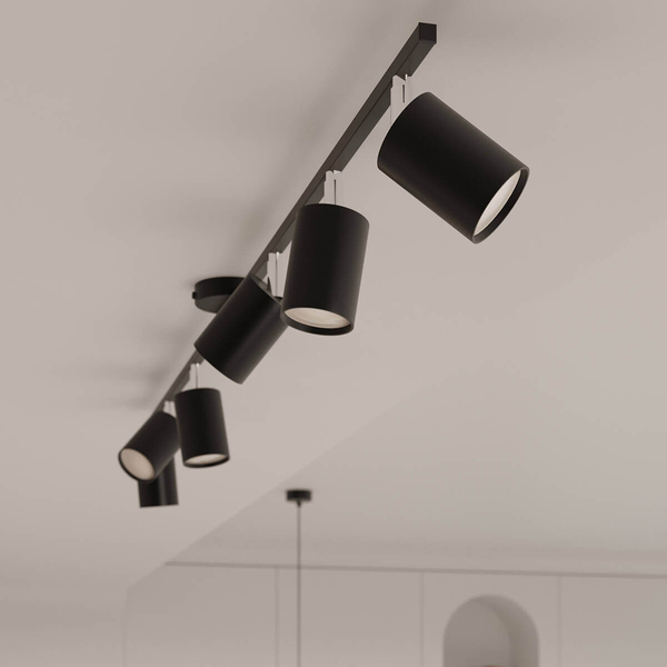 Sufitowa lampa Lemmi SL.1169 tuba regulowana do salonu czarna