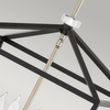 Lampa wisząca QN-STINSON-4P-L-BK na łańcuchu nikiel czarna