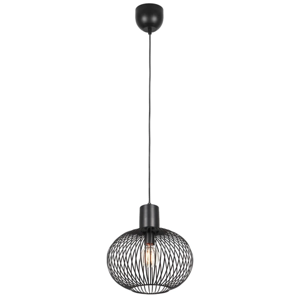 Zwis lampa salonowa GILA 365790132 Trio koszyk kula loft czarny