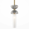 Marmurowa lampa wisząca Kioto MOD178PL-01GR złota szara