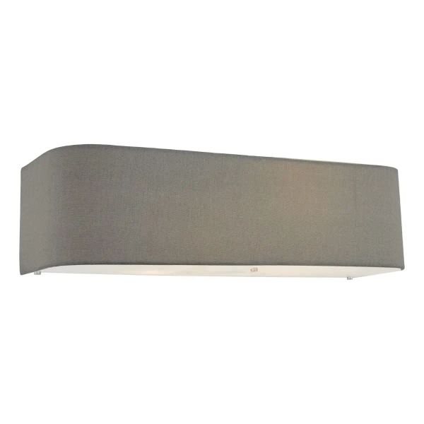 Podłużna lampa ścienna Ronda RON0939 do jadalni tkaninowa szara