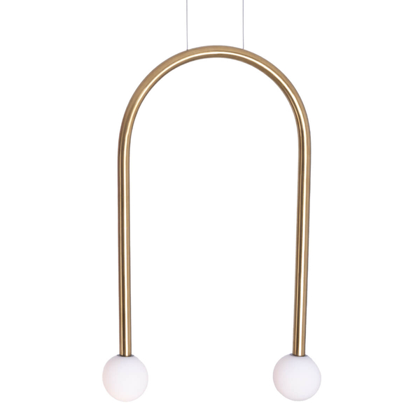 Lampa zwisowa do salonu Enigma P0514 Maxlight LED 4W 3000K kulista złota