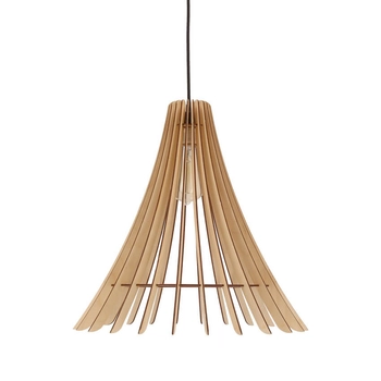 Ekologiczna lampa wisząca Eco drewniana do kuchni boho