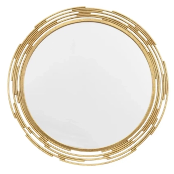 Okrągłe lustro dekoracyjne Cristo 5059413703577 złoty