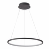 Zwisająca lampa okrąg Vinola PND-56135B-100RPC-BK-3KS4K-TRDIMM Italux LED 58W 3000-4000K czarny