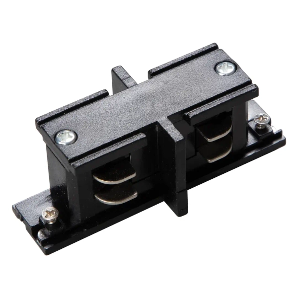 Mini łącznik szynowy prosty 3-obwodowy Track ML2137 czarny