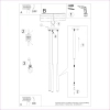 Potrójna lampa wisząca BLISS SL.1463 czarna tuba 3xG9